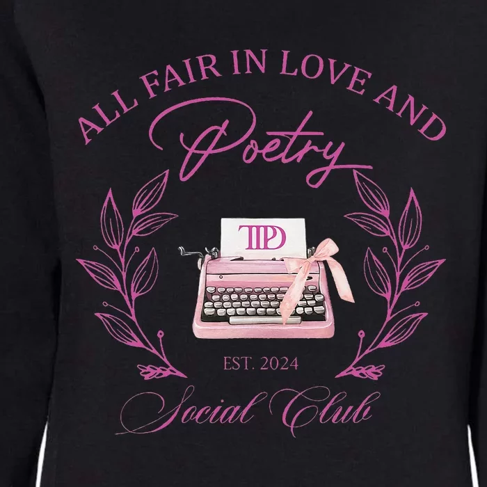 In Love And Poetry Social Club Womens California Wash Sweatshirt