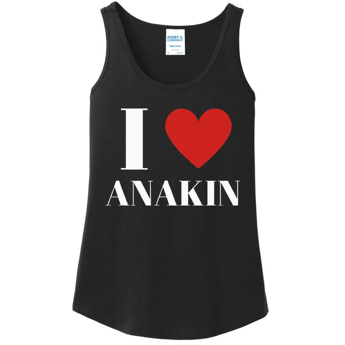 I Love Anakin Heart Family Lover Ladies Essential Tank