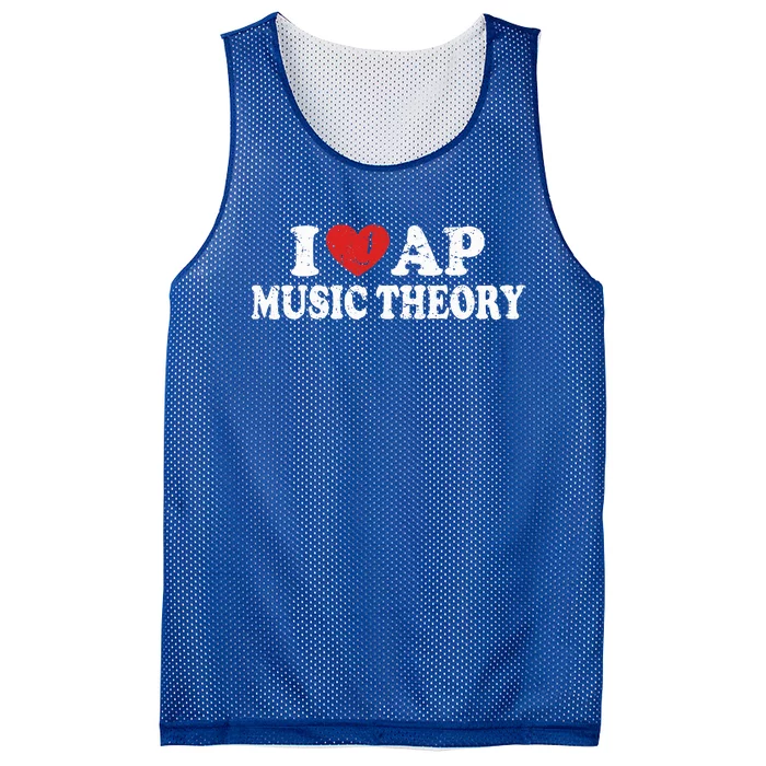 I Love Ap Music Theory Mesh Reversible Basketball Jersey Tank