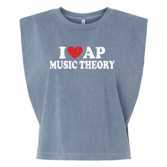 I Love Ap Music Theory Garment-Dyed Women's Muscle Tee