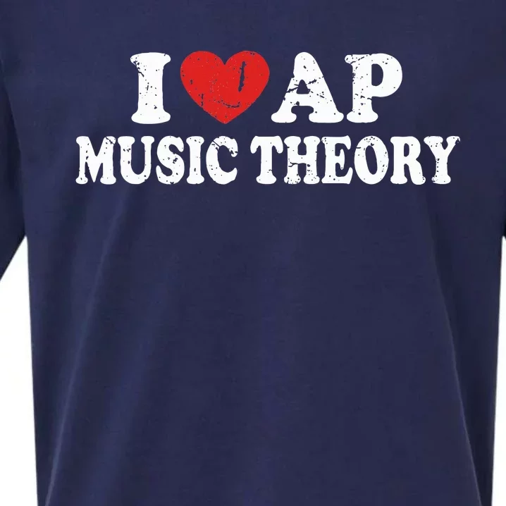 I Love Ap Music Theory Sueded Cloud Jersey T-Shirt