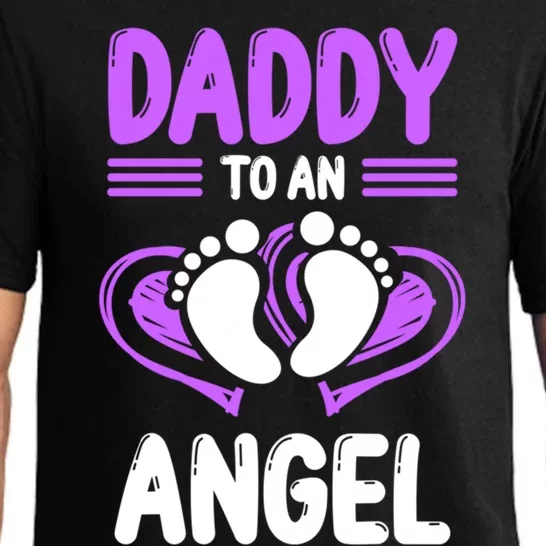 Infant Loss Awareness Pregnant Daddy To An Angel Funny Gift Pajama Set