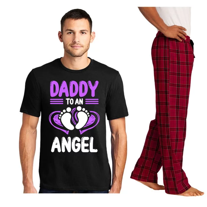 Infant Loss Awareness Pregnant Daddy To An Angel Funny Gift Pajama Set