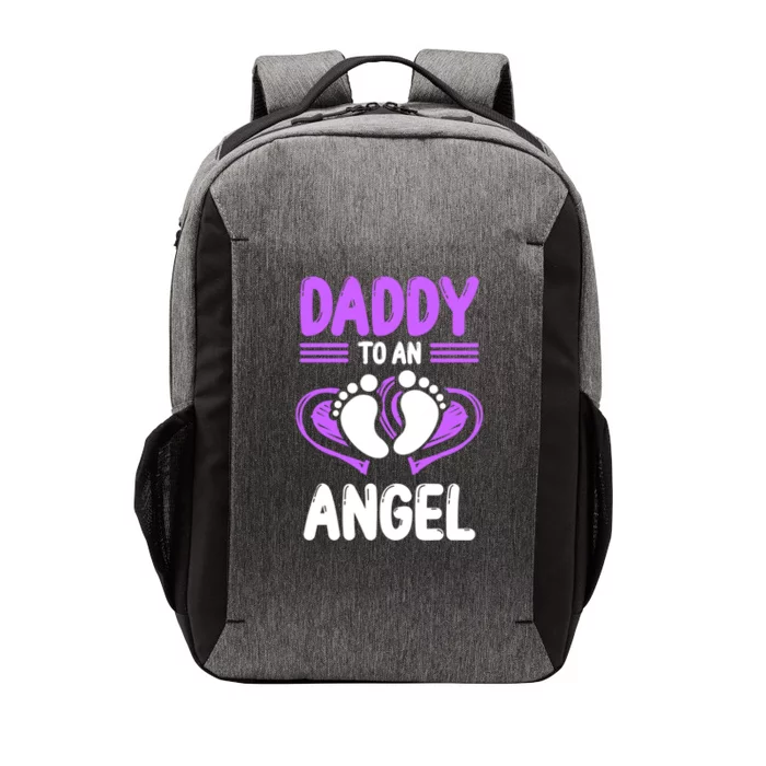 Infant Loss Awareness Pregnant Daddy To An Angel Funny Gift Vector Backpack