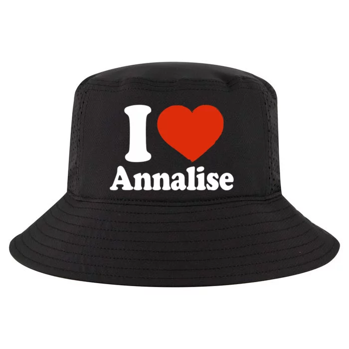 I Love Annalise I Heart Annalise Red Heart Valentine Cool Comfort Performance Bucket Hat