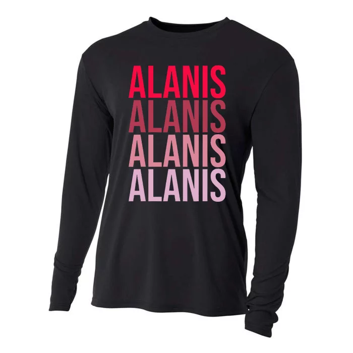 I Love Alanis First Name Alanis Cooling Performance Long Sleeve Crew