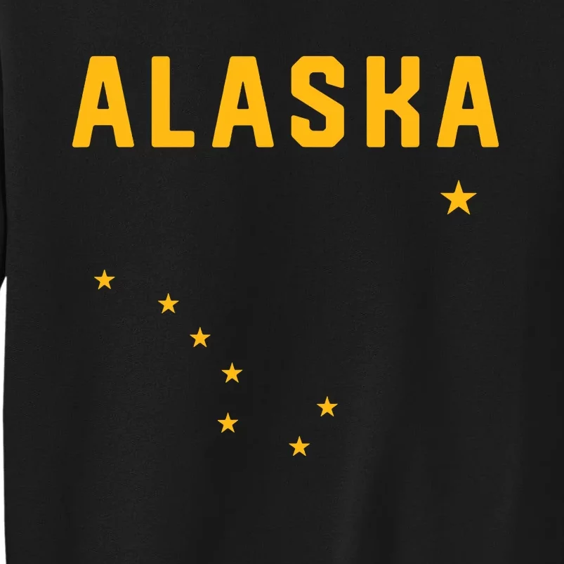 I Love Alaska Minimalist State Flag Tall Sweatshirt