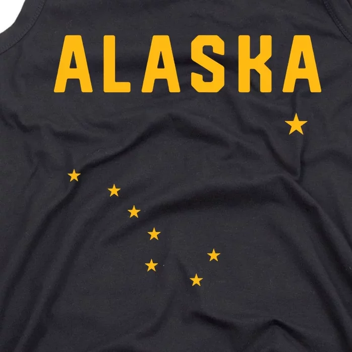 I Love Alaska Minimalist State Flag Tank Top