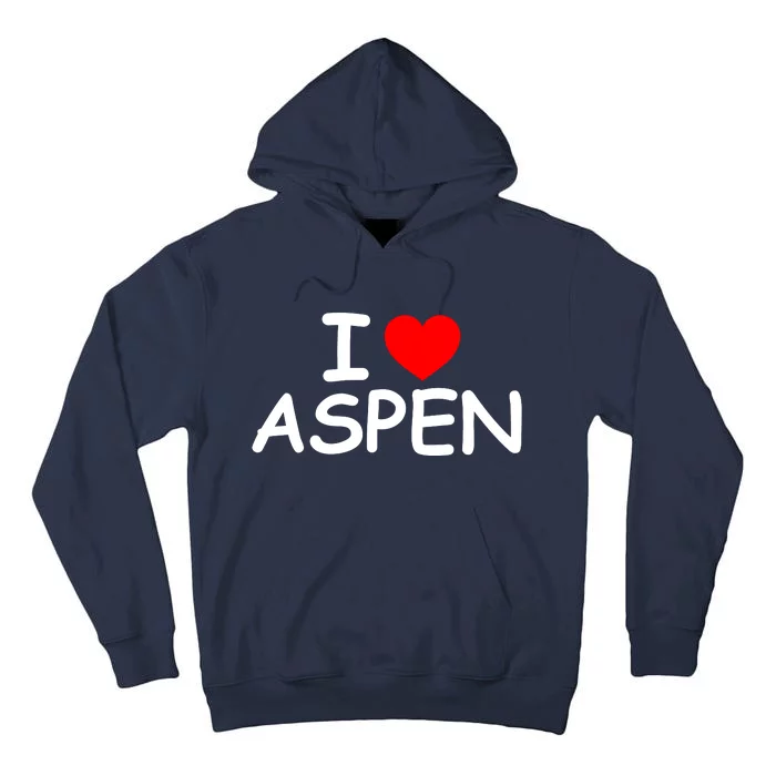 I Love Aspen Tall Hoodie