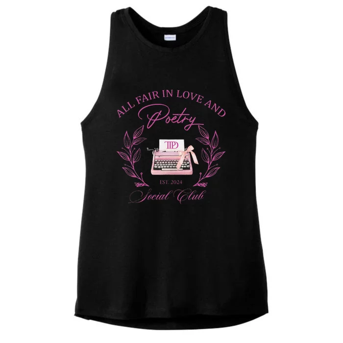 In Love And Poetry Social Club Ladies Tri-Blend Wicking Tank