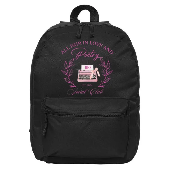 In Love And Poetry Social Club 16 in Basic Backpack