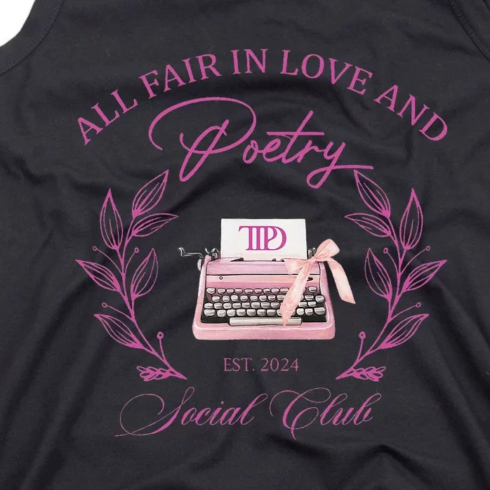 In Love And Poetry Social Club Tank Top