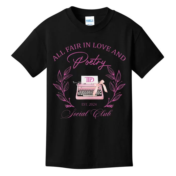 In Love And Poetry Social Club Kids T-Shirt