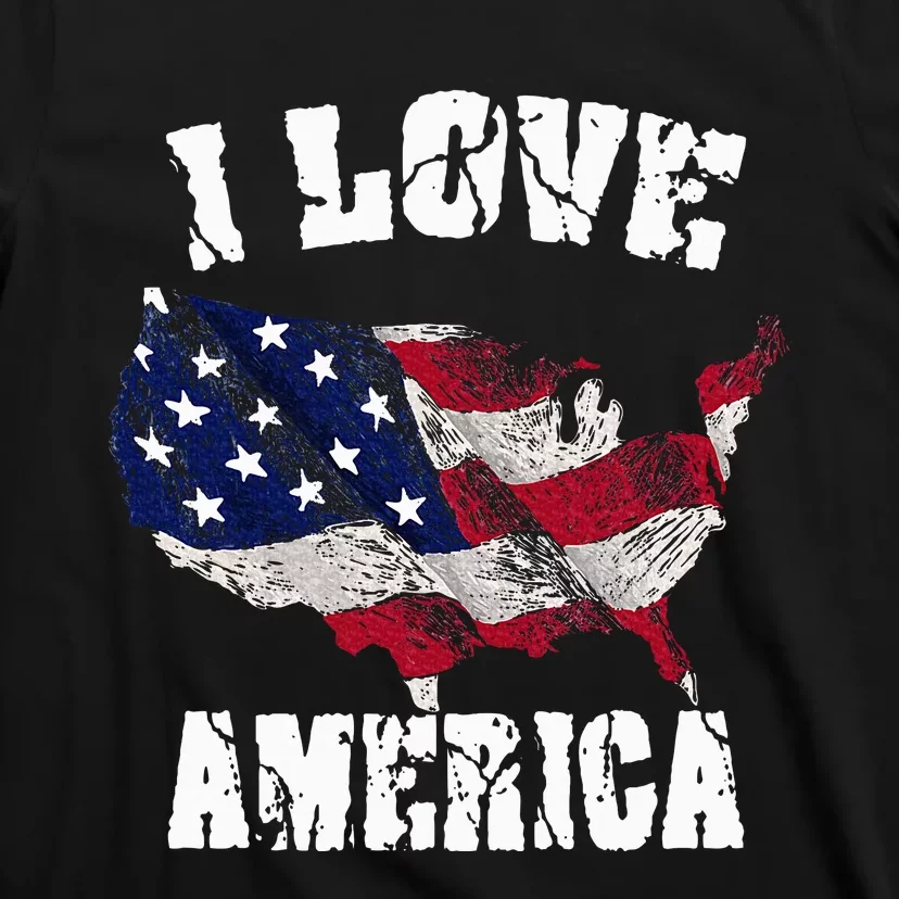 I Love America Usa 4th Of July T-Shirt