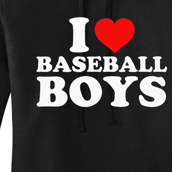 I Love Baseball Women's Pullover Hoodie