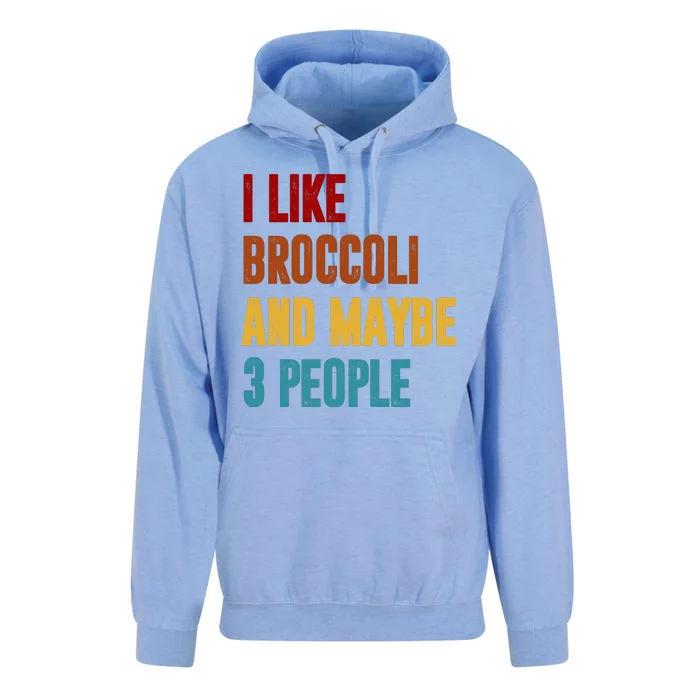 I Like Broccoli And Maybe 3 People Funny Unisex Surf Hoodie