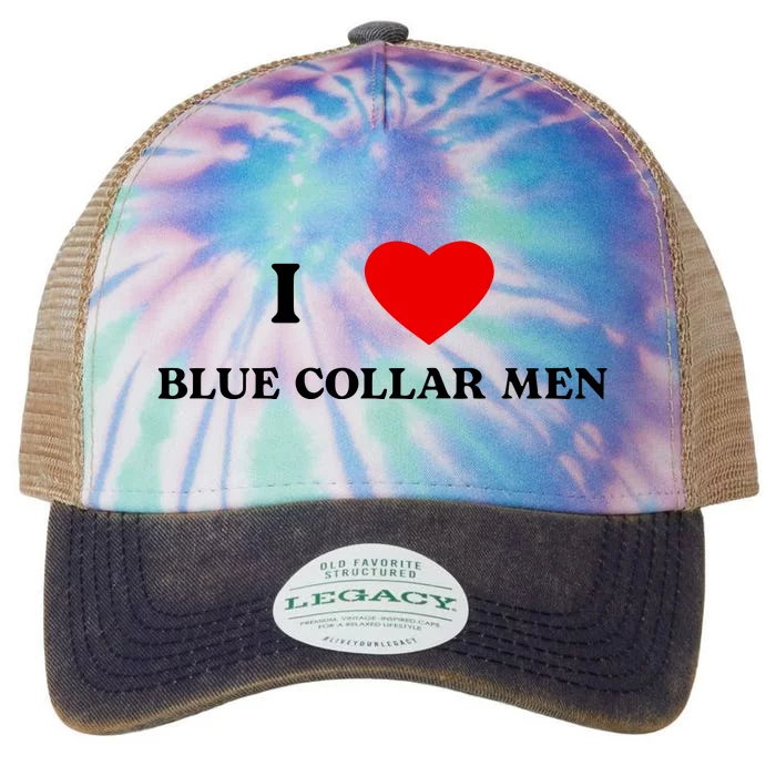 I Love Blue Collar Legacy Tie Dye Trucker Hat