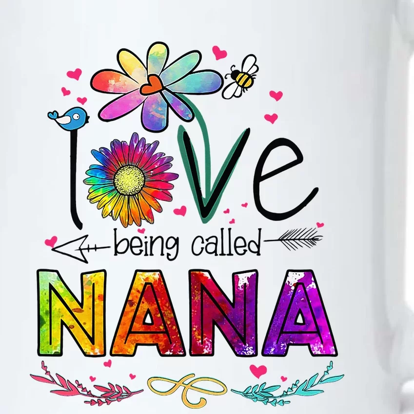 I Love Being Called Nana Daisy Flower Cute Mother's Day Black Color Changing Mug