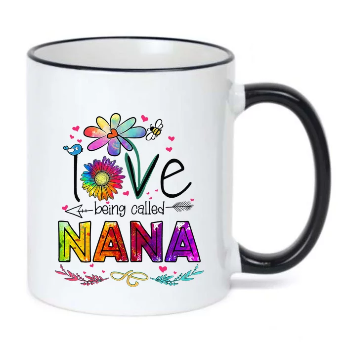 I Love Being Called Nana Daisy Flower Cute Mother's Day Black Color Changing Mug