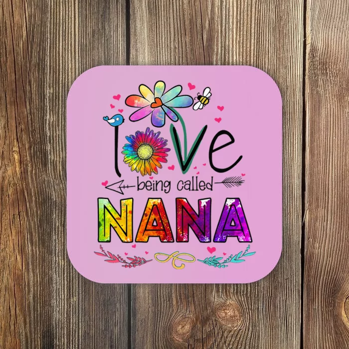 I Love Being Called Nana Daisy Flower Cute Mother's Day Coaster