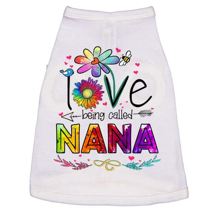 I Love Being Called Nana Daisy Flower Cute Mother's Day Doggie Tank