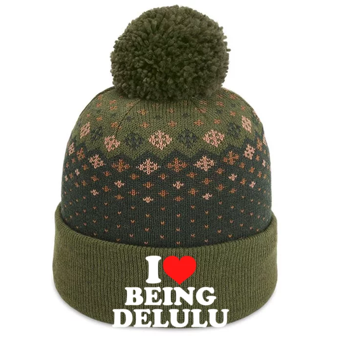 I Love Being Delulu The Baniff Cuffed Pom Beanie