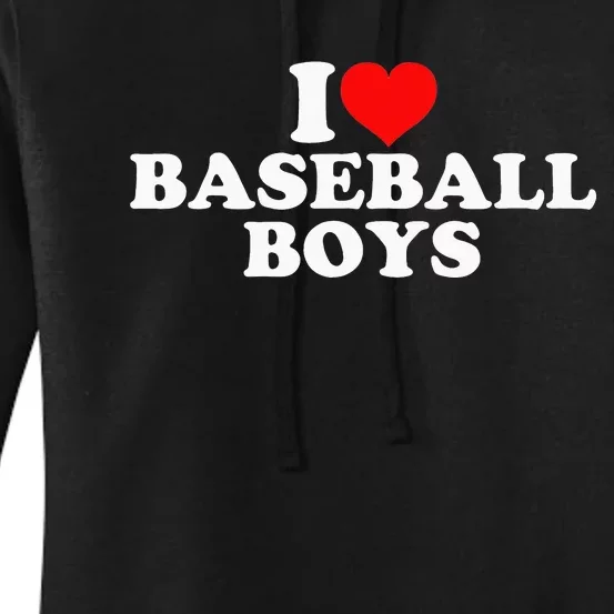 I Love Baseball Women's Pullover Hoodie