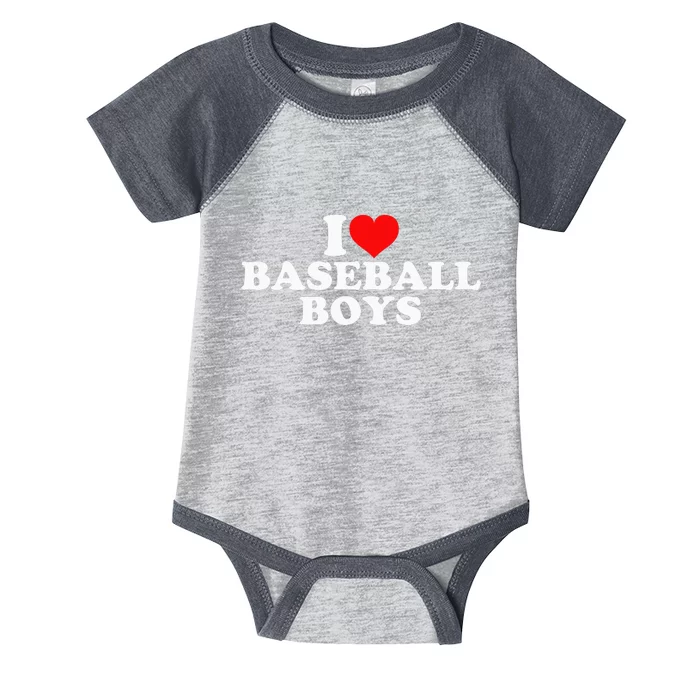 I Love Baseball Infant Baby Jersey Bodysuit