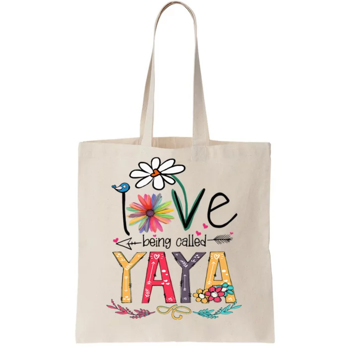 I Love Being Called Yaya Sunflower Mother's Day Tote Bag