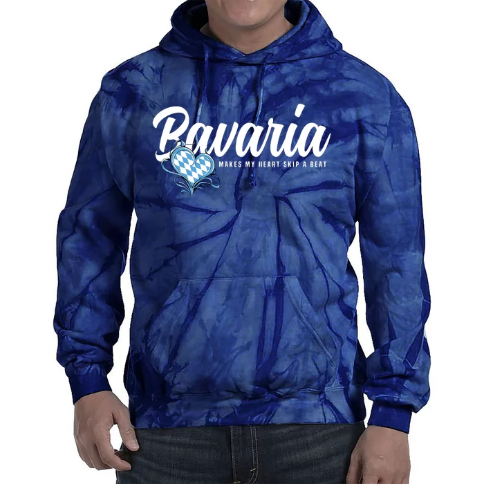 I Love Bavarian Souvenirs Makes My Heart Skip A Beat Bavaria Tie Dye Hoodie