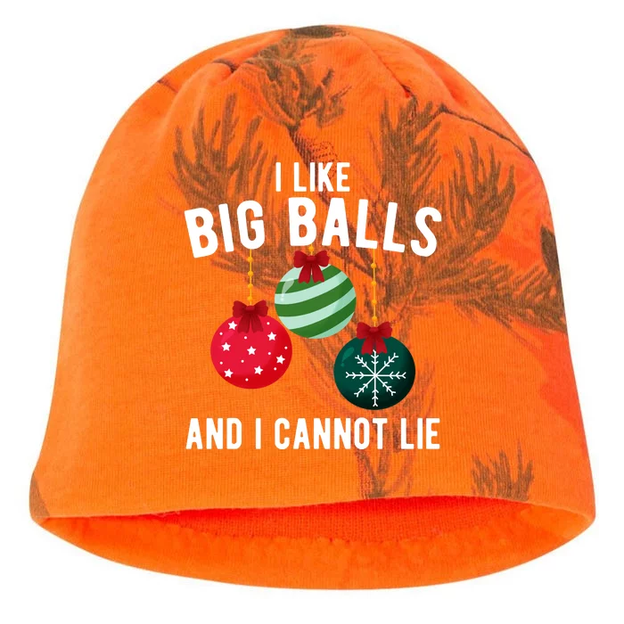 I Like Big Balls And I Cannot Lie Funny Christmas Kati - Camo Knit Beanie