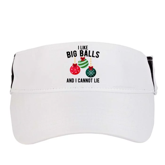 I Like Big Balls And I Cannot Lie Funny Christmas Adult Drive Performance Visor