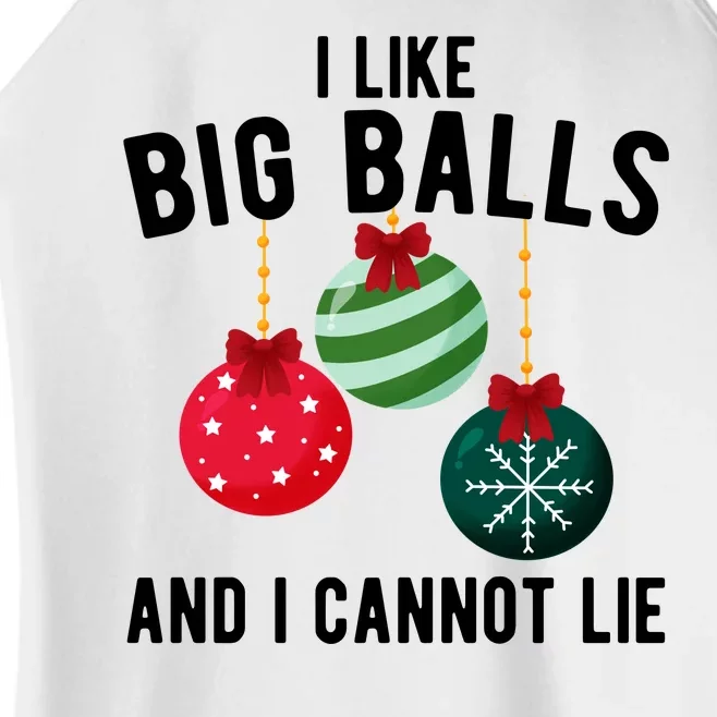 I Like Big Balls And I Cannot Lie Funny Christmas Women’s Perfect Tri Rocker Tank