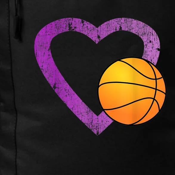 I Love Basketball Heart Daily Commute Backpack