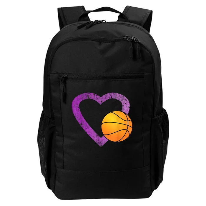 I Love Basketball Heart Daily Commute Backpack