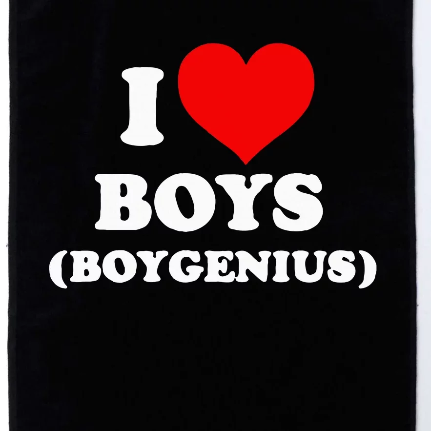 I Love Boy (Boygenius) Platinum Collection Golf Towel