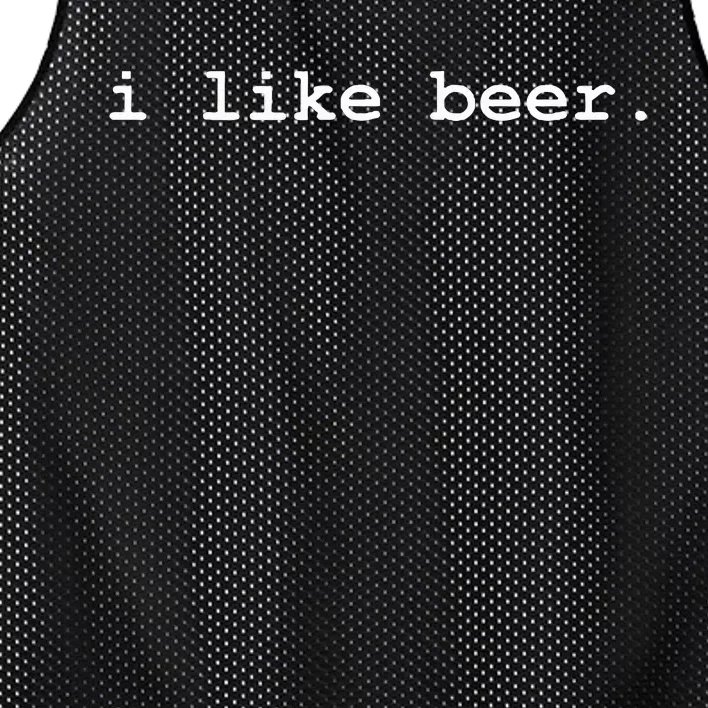 I Like Beer Minimalist Funny Drinking Mesh Reversible Basketball Jersey Tank