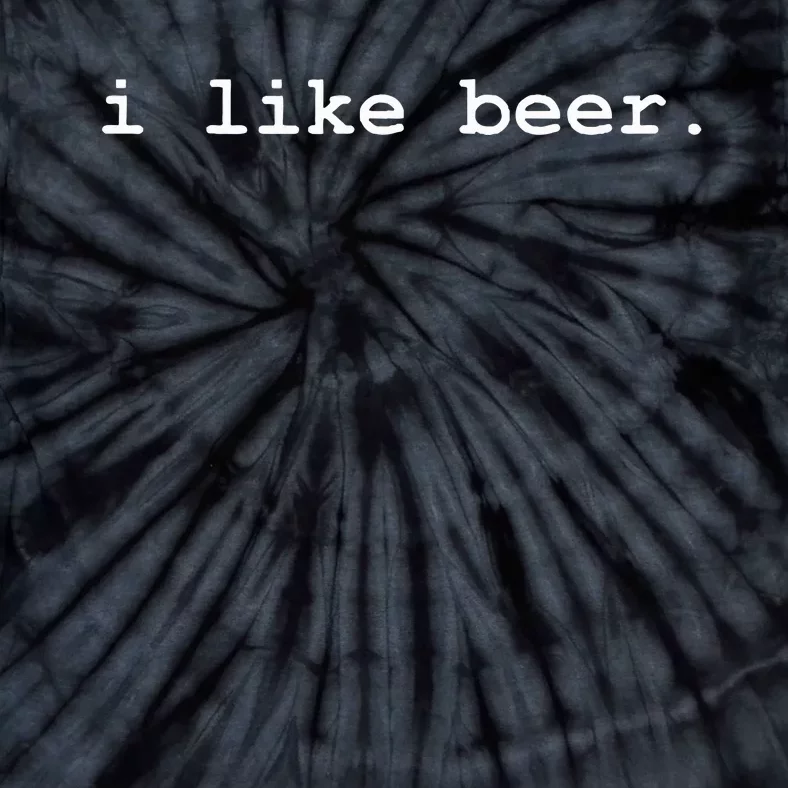 I Like Beer Minimalist Funny Drinking Tie-Dye T-Shirt