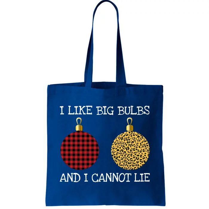 I Like Big Bulbs And I Can Not Lie Funny Breasts Christmas Gift Tote Bag