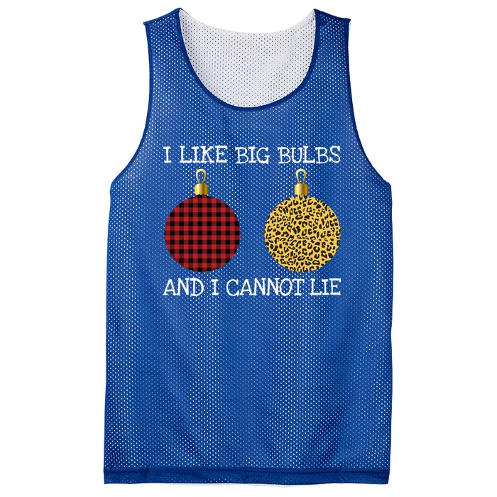 I Like Big Bulbs And I Can Not Lie Funny Breasts Christmas Gift Mesh Reversible Basketball Jersey Tank