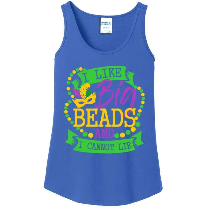 I Like Big Beads And I Cannot Lie Mardi Gras Party Gift Ladies Essential Tank