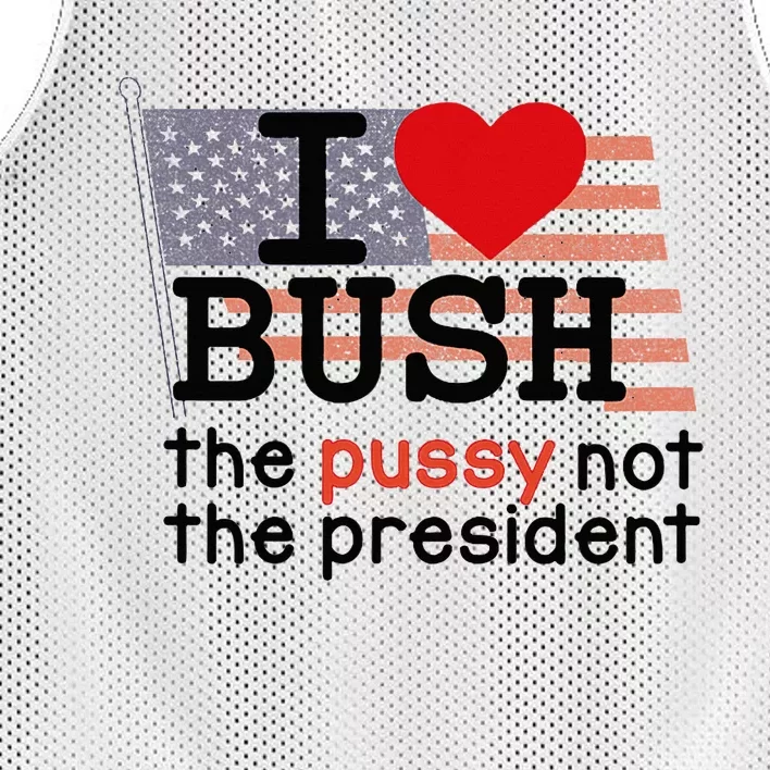 I Love Bush Mesh Reversible Basketball Jersey Tank