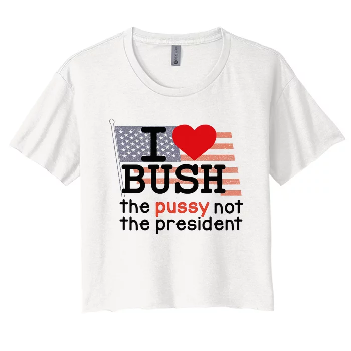 I Love Bush Women's Crop Top Tee