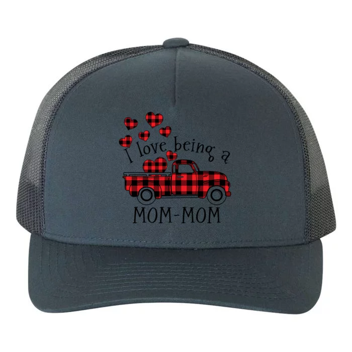 I Love Being A Momcute Giftmom Red Truck With Heart Valentine's Day Gift Yupoong Adult 5-Panel Trucker Hat