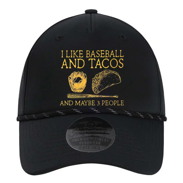 I Like Baseball And Tacos And Maybe 3 People Baseball Tacos Performance The Dyno Cap