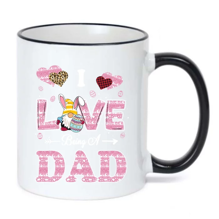 I Love Being Dad Easter Gnome Family Matching Gift Black Color Changing Mug