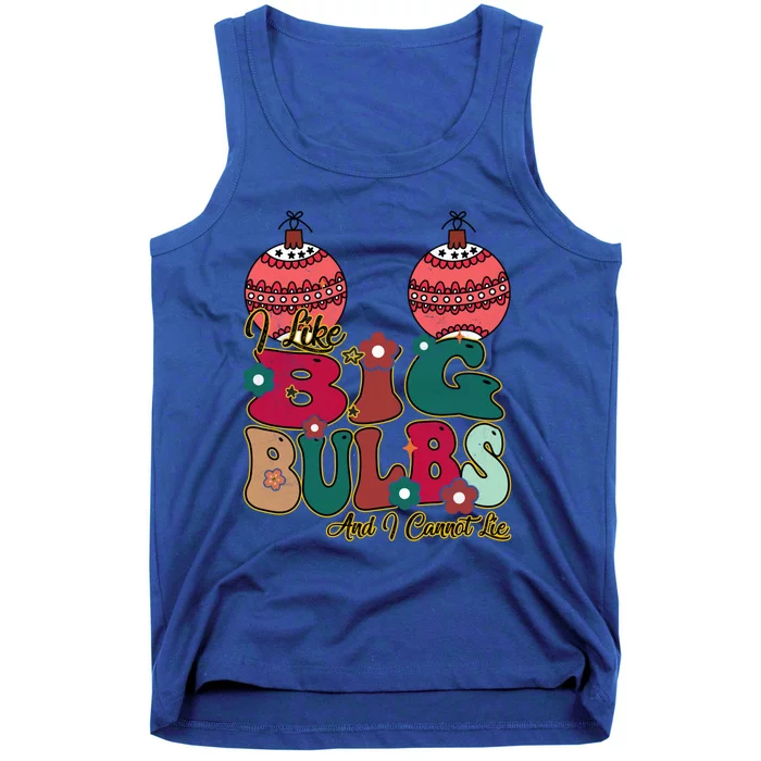 I Like Big Bulbs I Can Not Lie Christmas Couple Matching Cute Gift Tank Top