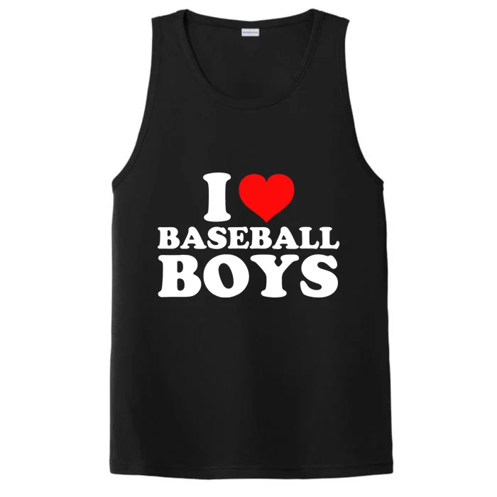 I Love Baseball Performance Tank