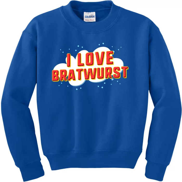 I Love Bratwurst Gift Kids Sweatshirt