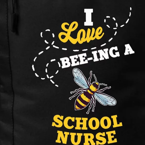 I Love BeeIng A School Nurse Honey Bee Job Profession Daily Commute Backpack